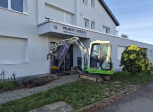 Start Baustelle neuer Eingangsbereich